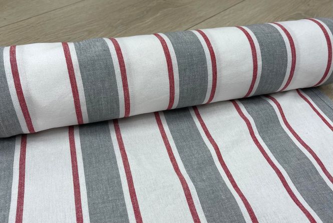 Hovedbilde Grå/rød/hvit Toweling (2m)